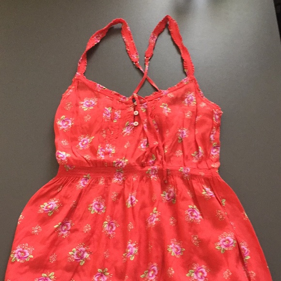 abercrombie red dress
